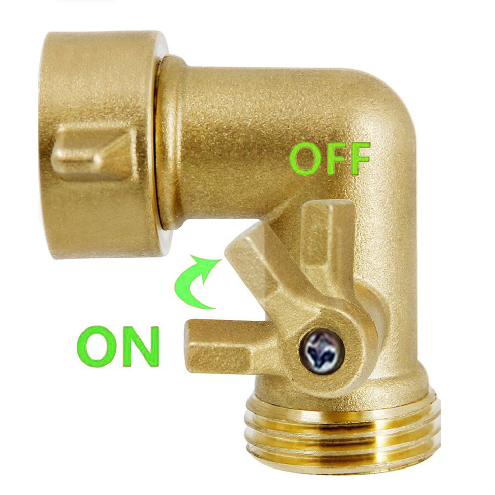 2740   American 3/4 right angle elbow with handle