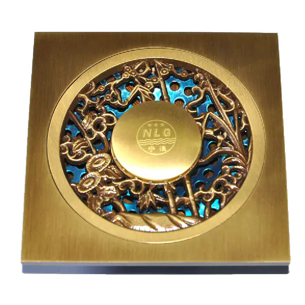 1077-brass floor drain