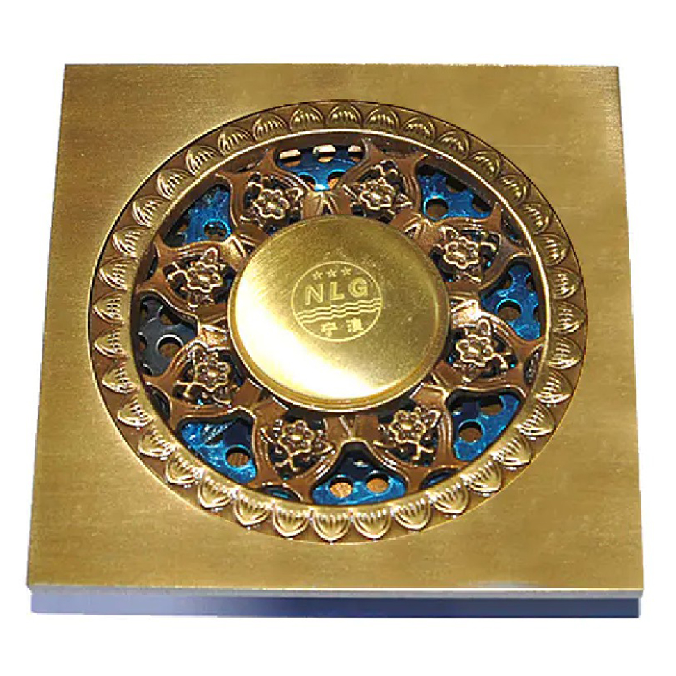 1076-brass floor drain