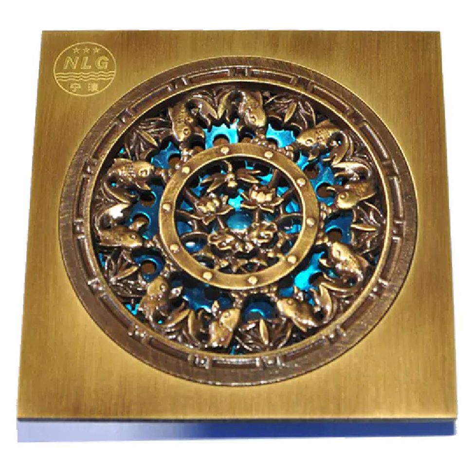 1072-brass floor drain