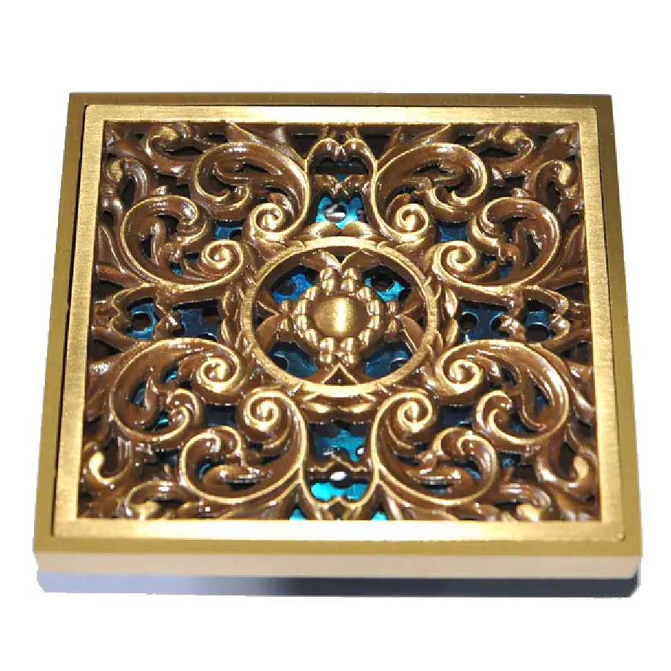 1057-brass floor drain