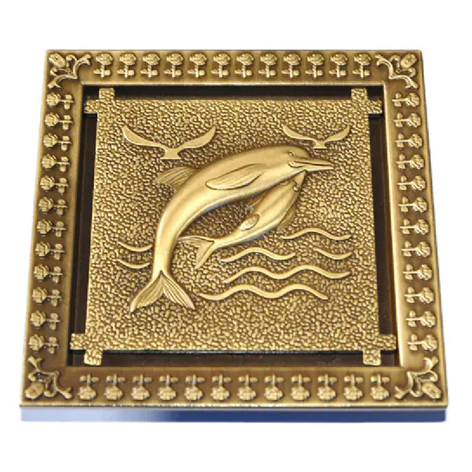 1017-brass floor drain