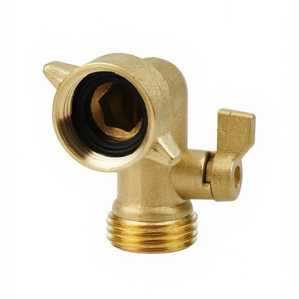 2740   American 3/4 right angle elbow with handle