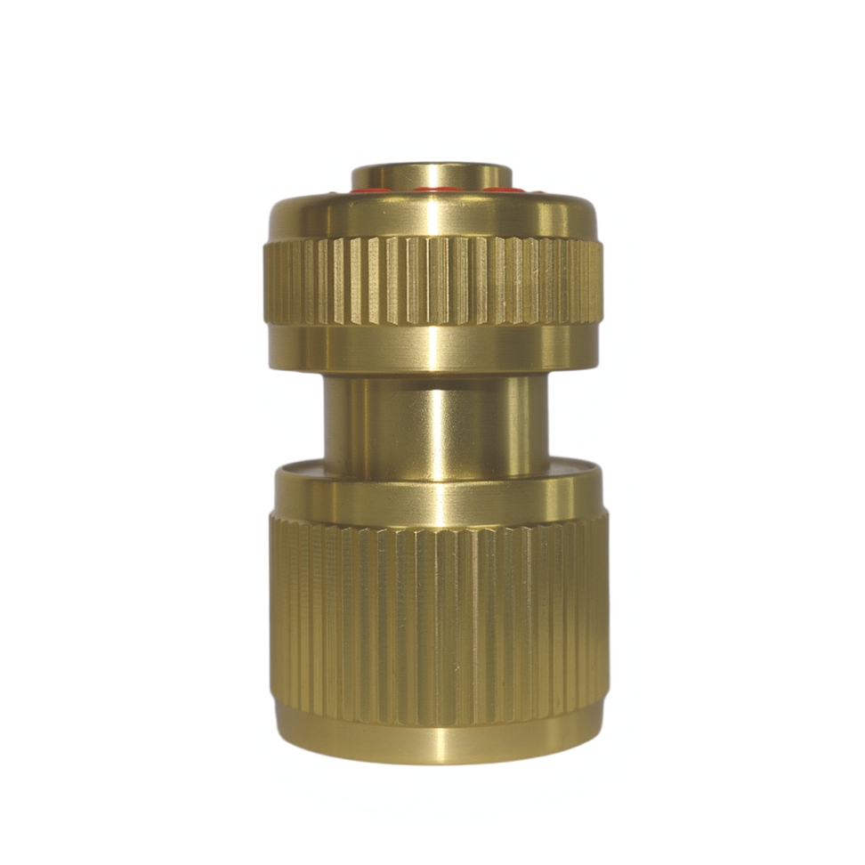 2807 Brass water stop hose connector