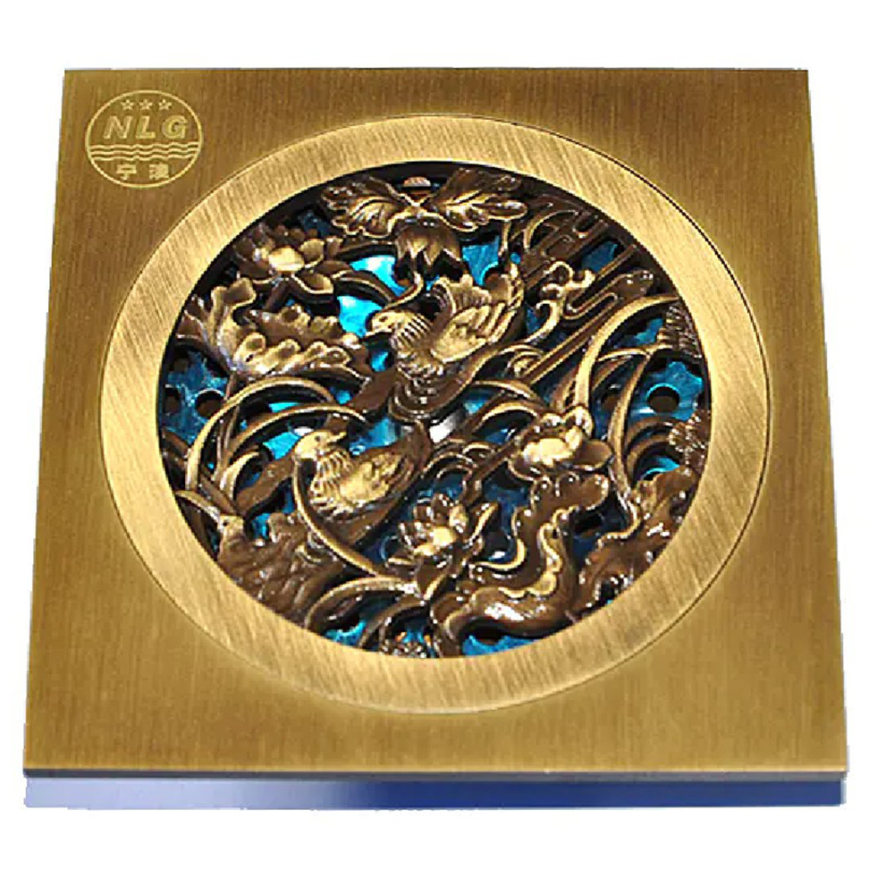 1070-brass floor drain